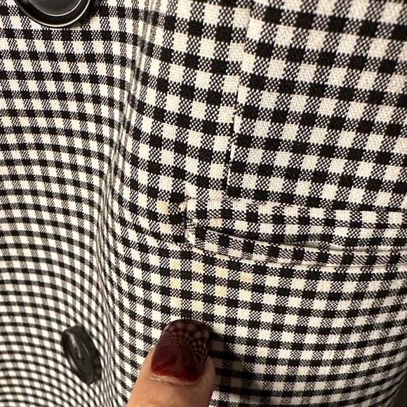 Rachel Zoe Black and White Checkered Blazer - Picture 3 of 10